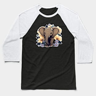 A Cute Elephant Baseball T-Shirt